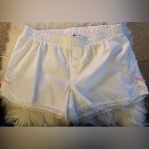 ROSE AND VINE White Cotton Shorts XS